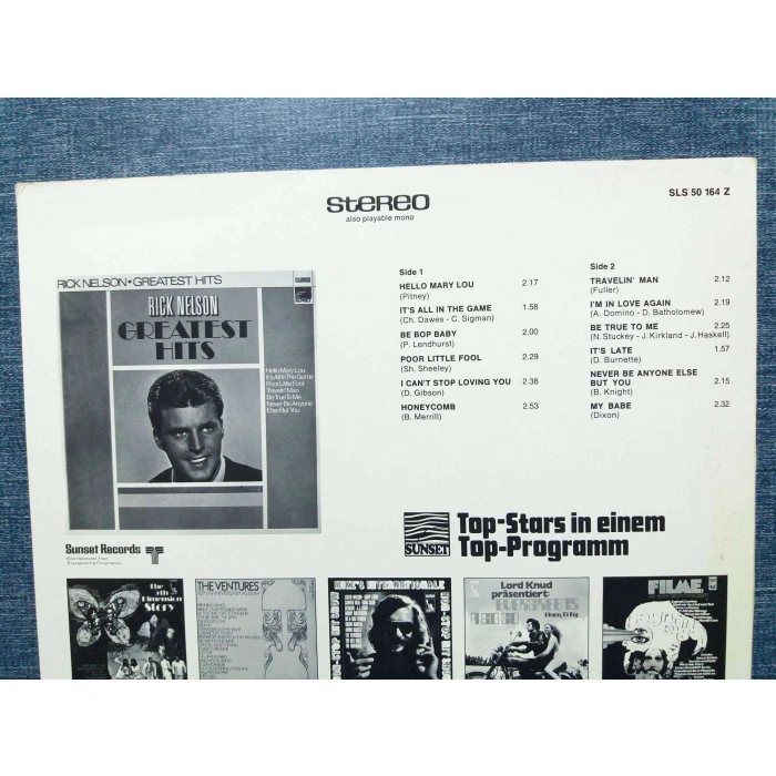 RICK NELSON GREATEST HITS