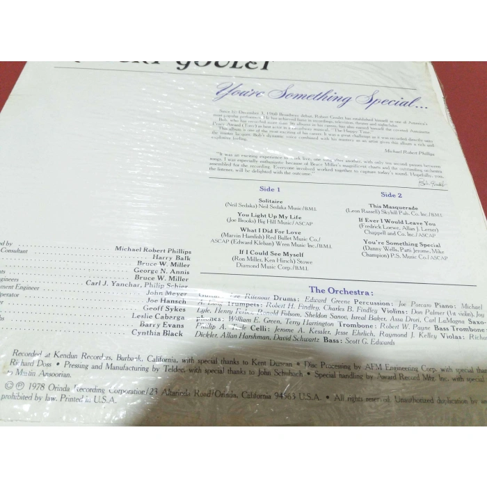 ROBERT GOULET SOMETHING SPECIAL  (SIFIR)