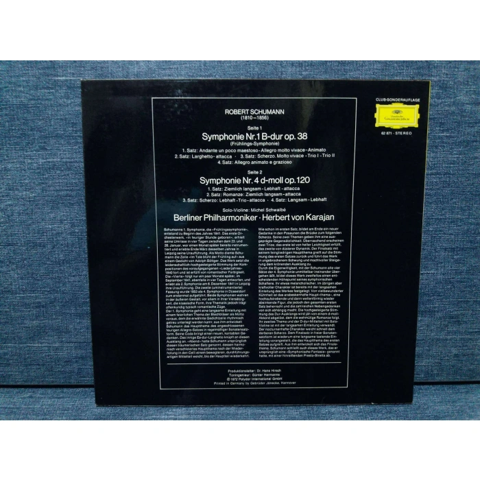 ROBERT SCHUMANN SYMPHONIE Nr.1 - Nr.4  KARAJAN