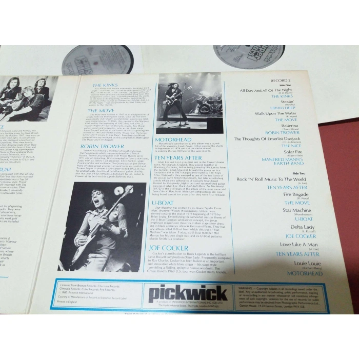 ROCK LEGENDS SUPER HITS   2 LP