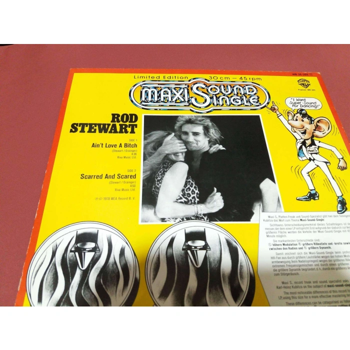 ROD STEWART AINT LOVE A BITCH MAXI LP