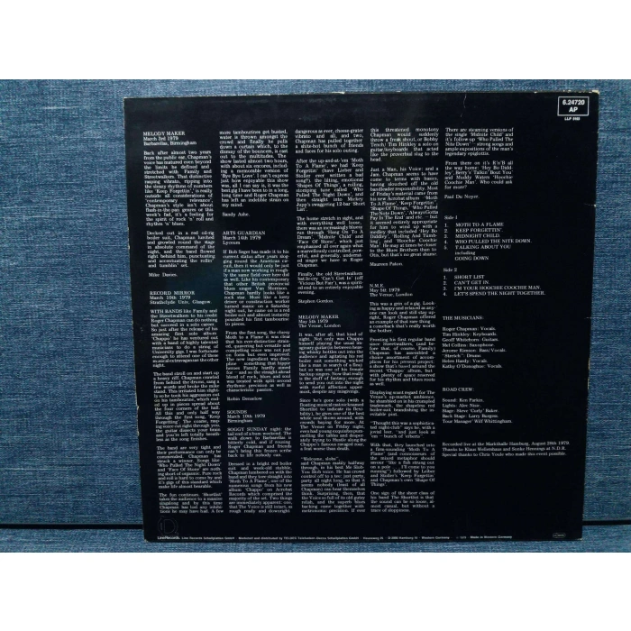 ROGER CHAPMAN LIVE IN HAMBURG