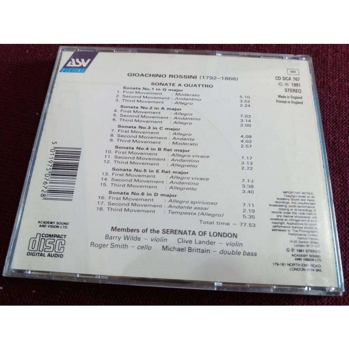 ROSSINI SONATE A QUATTRO 6 STRING