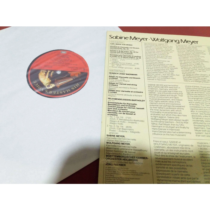 SABINE MEYER WORKS FOR CLARINET BAERMANN WEBER MENDELSSOHN
