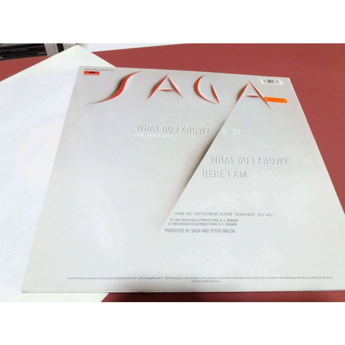 SAGA WHAT DO I KNOW MAXI LP