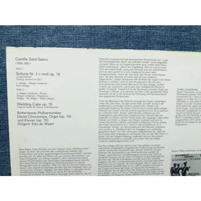 SAINT SAENS SINFONIE Nr.3 EDO DE WAART