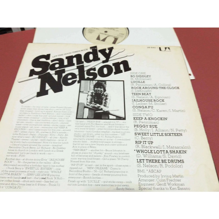 SANDY NELSON LET THE GOOD TOMES ROCK