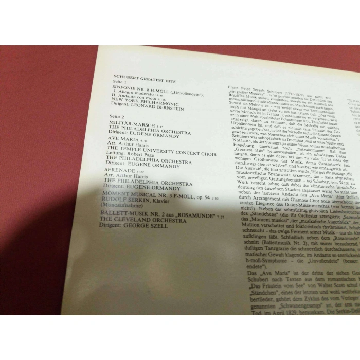 SCHUBERT GREATEST HITS