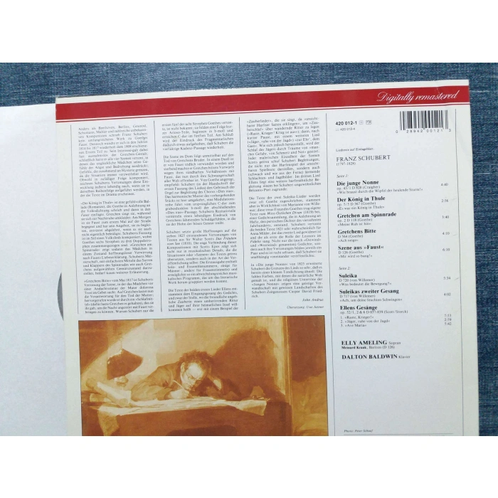 SCHUBERT GRETCHEN AM SPINNRADE ELLY AMELING BALDWIN