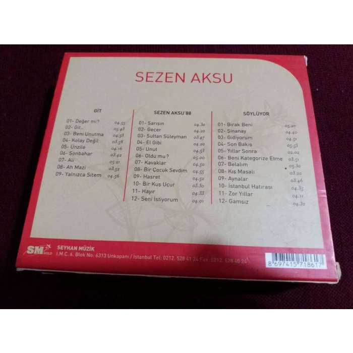 SEZEN AKSU GİT 88 SÖYLÜYOR 3 CD BOX SET