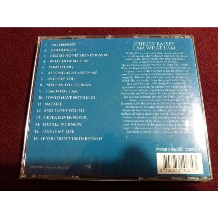 SHIRLEY BASSEY I AM WHAT I AM