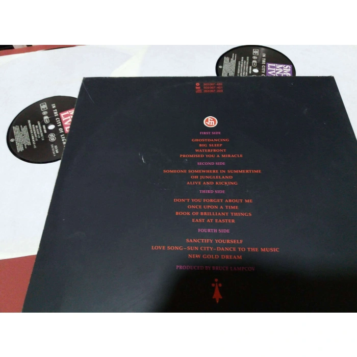 SIMPLE MINDS LIVE CITY OF LIGHT   2 LP