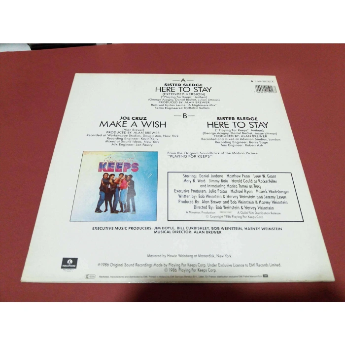 SISTER SLEDGE HERE TO STAY MAXI LP