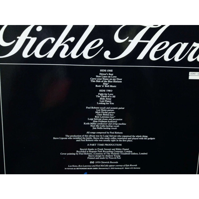 SNIFF N THE TEARS FICKLE HEART