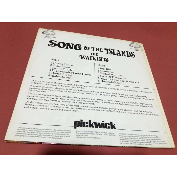 SONGS OF THE ISLANDS THA WAIKIKIS