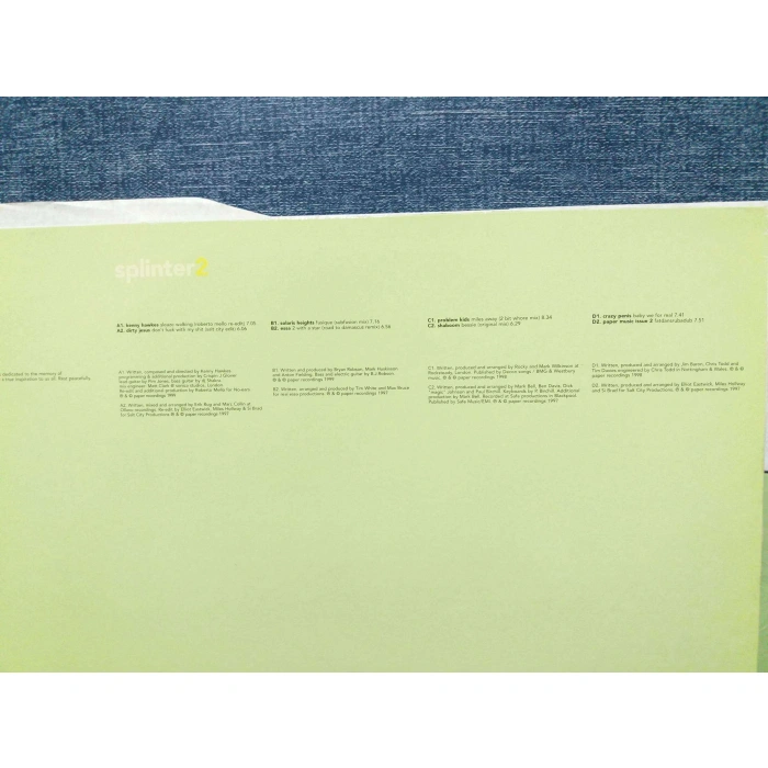 SPLINTER 2 DEEP HOUSE ALBUM    2 LP