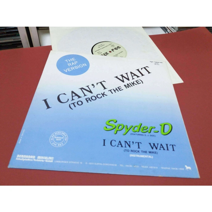 SPYDER-D FEAT DJ DOC  I CANT WAIT MAXI LP