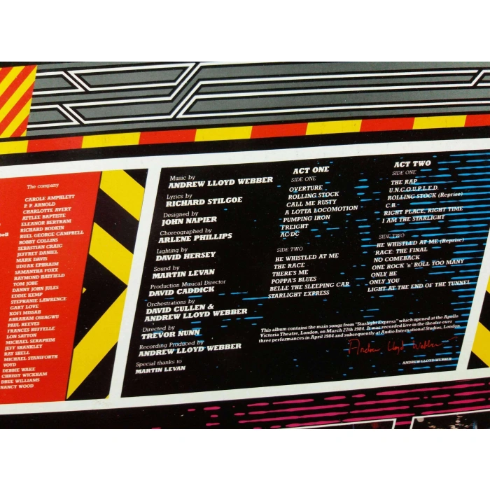 STARLIGHT EXPRESS ORIGINAL CAST LLOYD WEBBER   2 LP