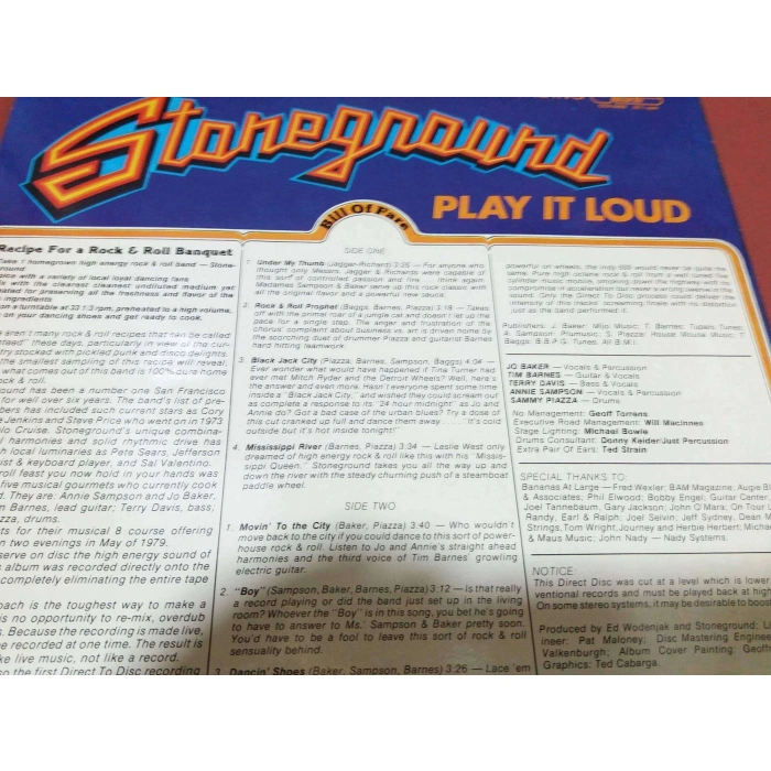 STONEGORUND PLAY IT LOUD