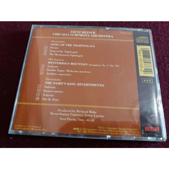STRAVINSKY DIVERTIMENTO NIGHTINGALE HOVHANESS MOUNTAIN