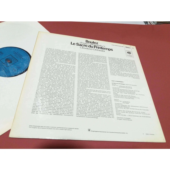 STRAWINSKY LE SACRE DU PRINTEMPS PIERRE BOULEZ