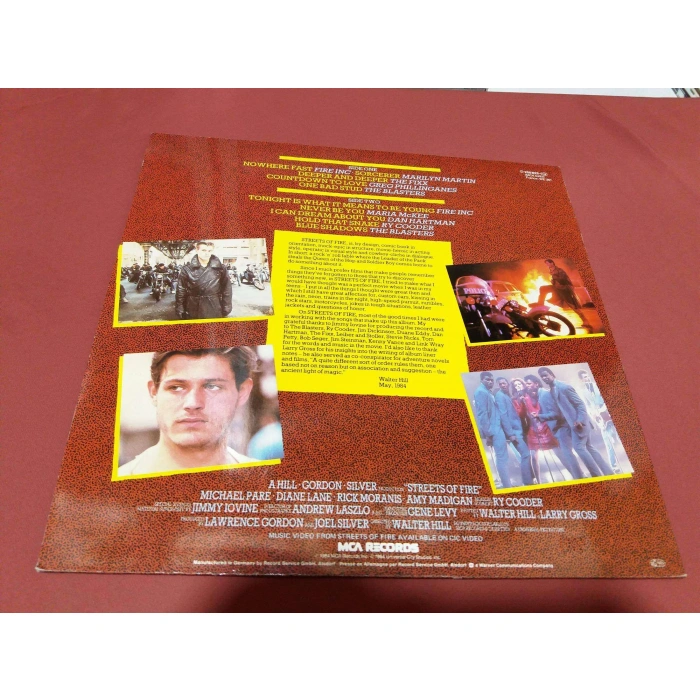 STREETS OF FIRE SOUNDTRACK LP
