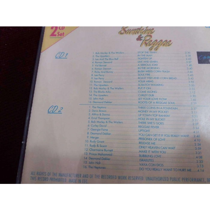 SUNSHINE REGGAE GREATEST    2 CD