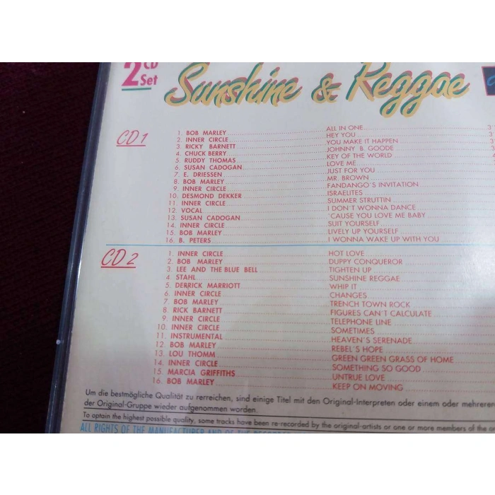 SUNSHINE REGGAE HITS   2 CD