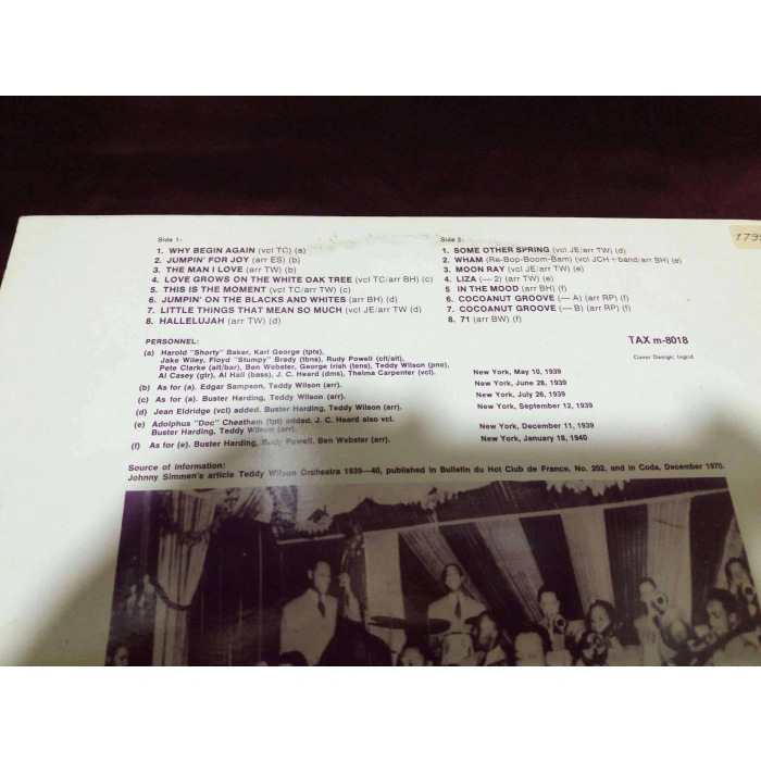 TEDDY WILSON BIG BAND 1939 / 40