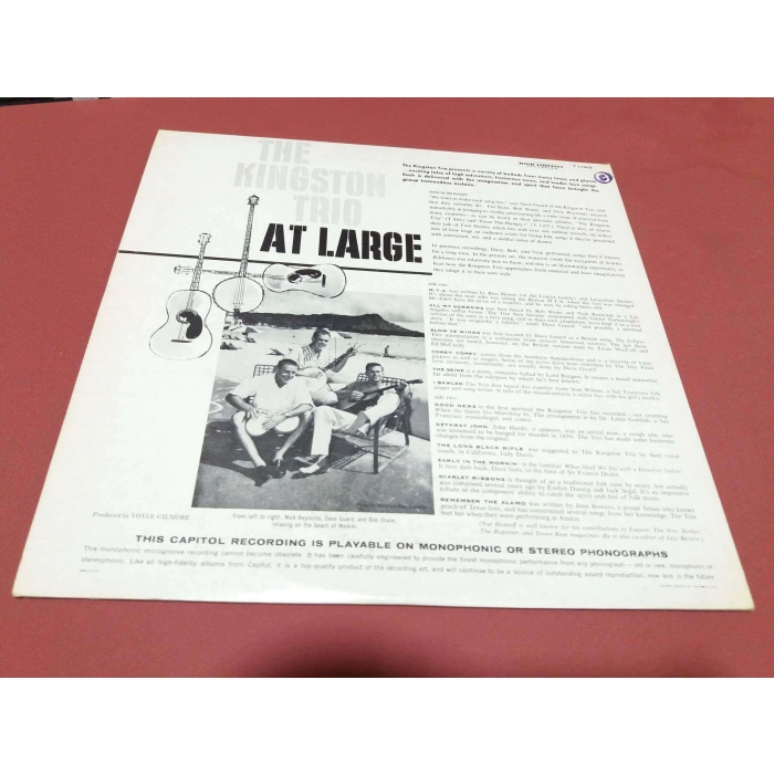 THE KINGSTON TRIO AT LARGE