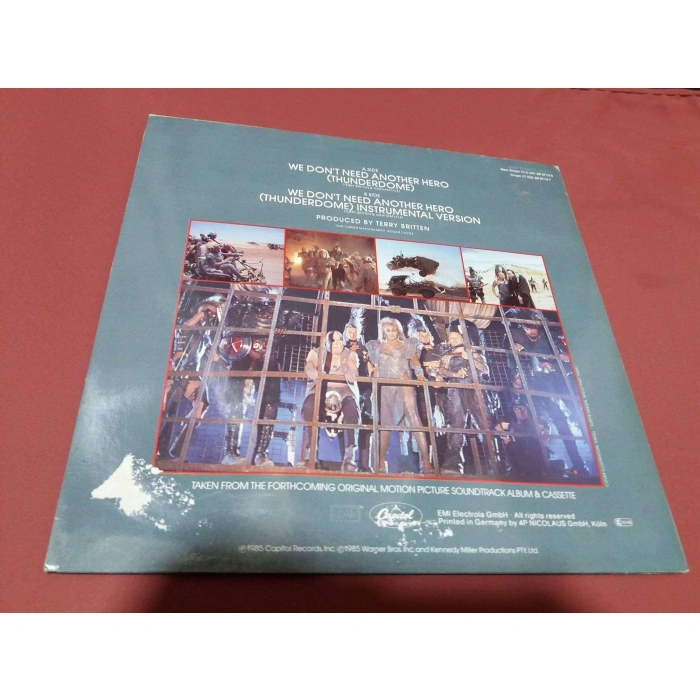 TINA TURNER MAD MAX THUNDERDOME MAXI LP