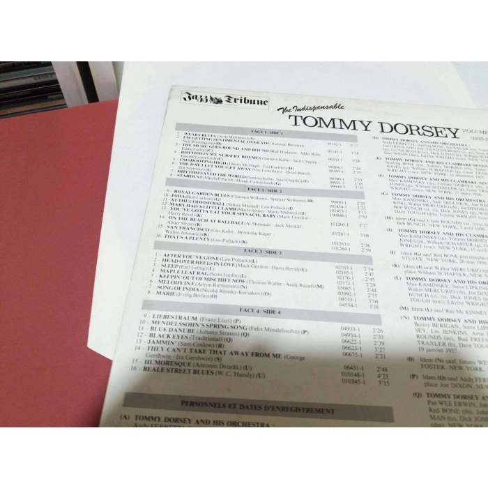 TOMMY DORSEY INDISPENSABLE   2 LP