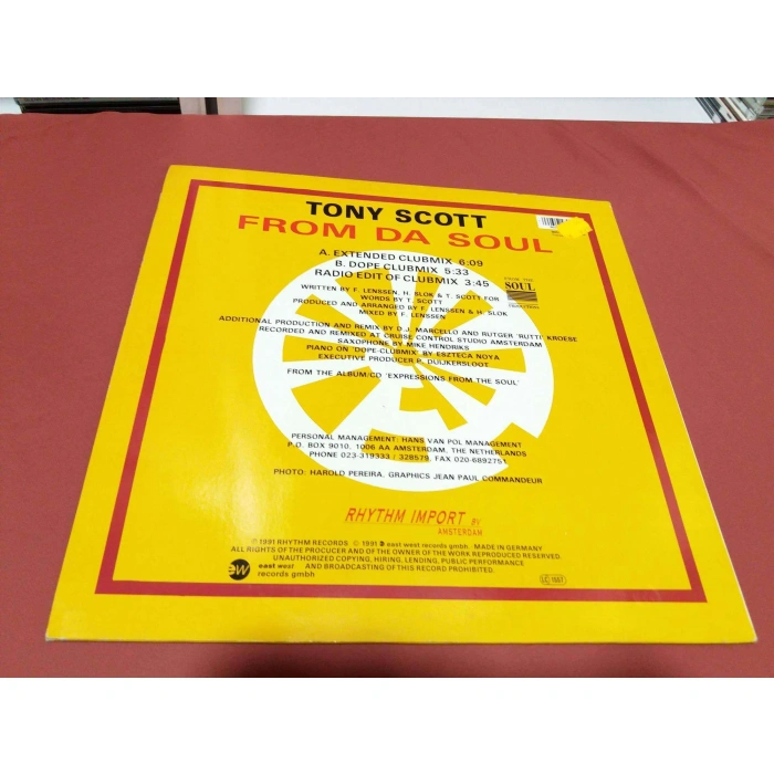 TONY SCOTT FROM DA SOUL MAXI LP