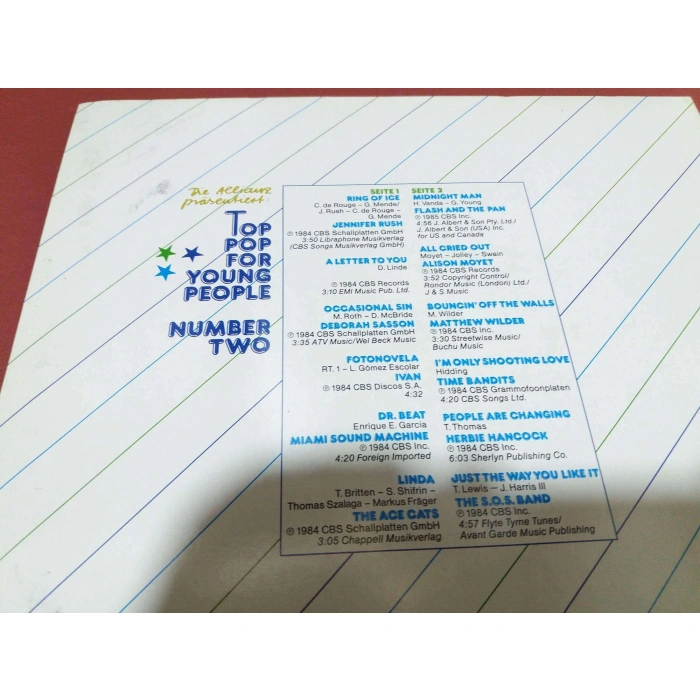 TOP POP YOUNG PEOPLE  (  RESİMLİ BASKI PLAK )