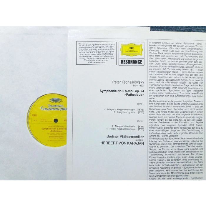 TSCHAIKOWSKY SYMPHONIE Nr.6 PATHETIQUE  KARAJAN