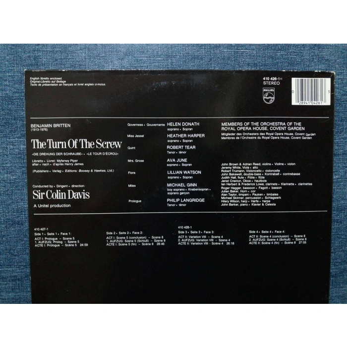 TURN OF THE SCREW COLIN DAVIS    2 LP