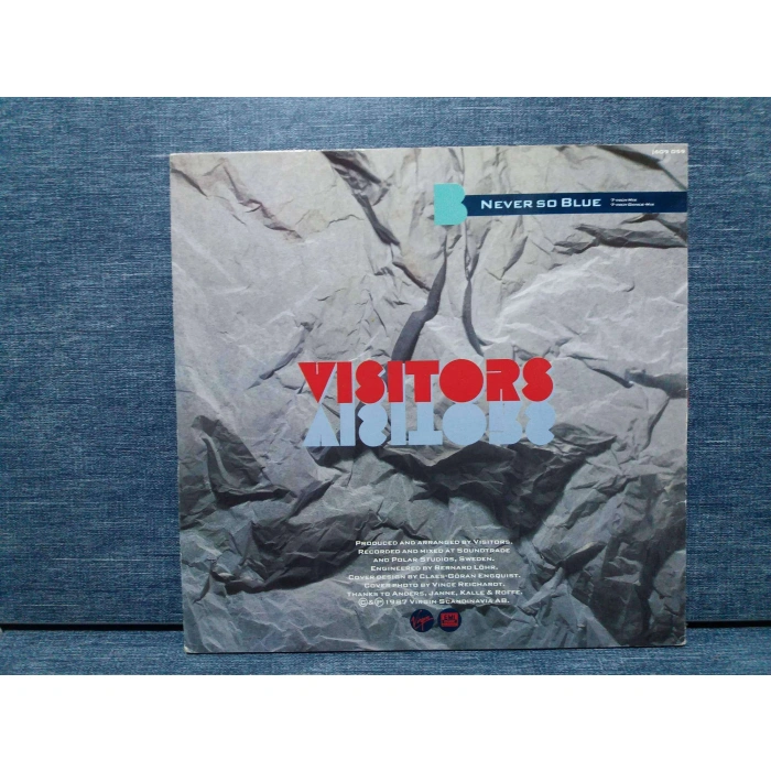 VISITORS NEVER SO BLUE MAXI LP