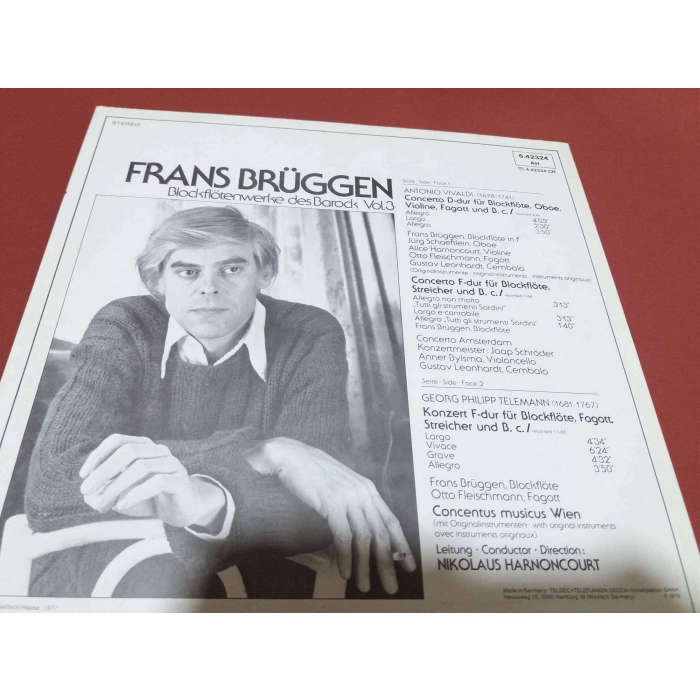 VIVALDI TELEMANN BLOCK FLÜT BAROCK FRANS BRUGGEN