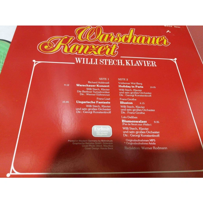 WARSCHAUER KONZERT WILLI STECH