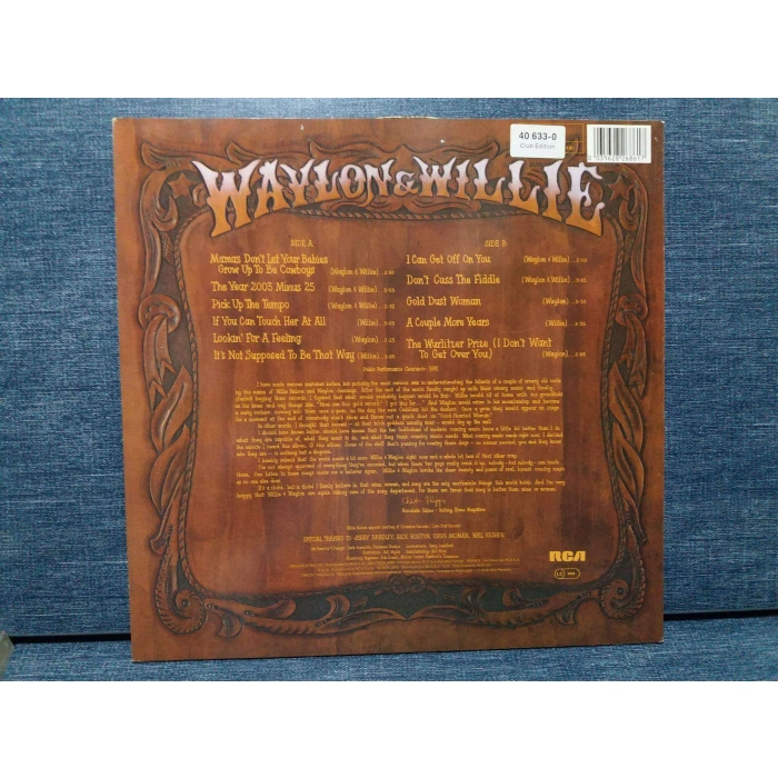 WAYLON JENNINGS & WILLIE NELSON LP ALBUM