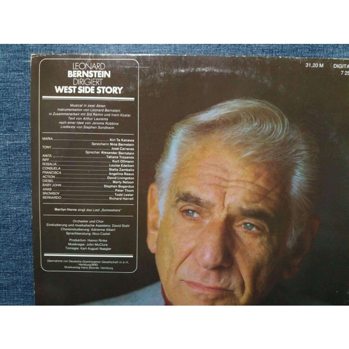 WEST SIDE STORY FILM MUSIC BERNSTEIN    LP