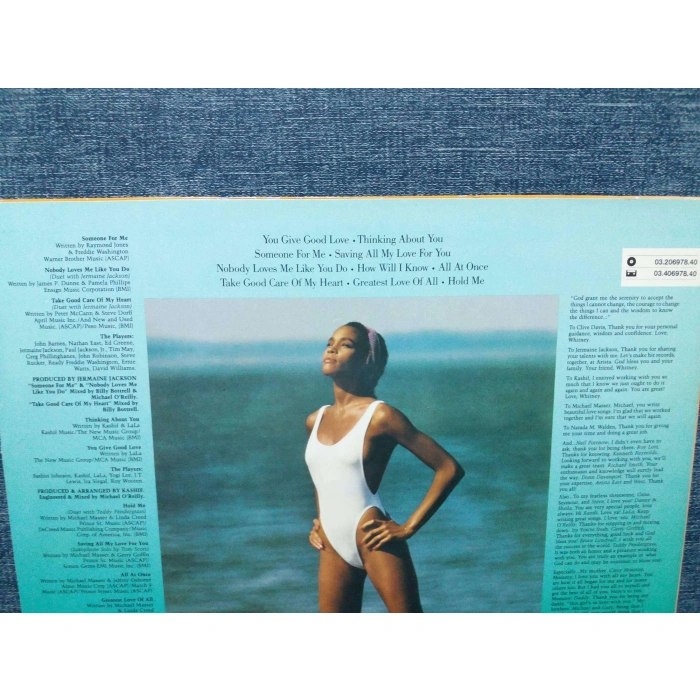 WHITNEY HOUSTON LP ALBUM