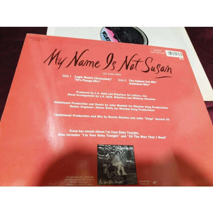 WHITNEY HOUSTON MY NAME IS NOT SUSAN  MAXI LP