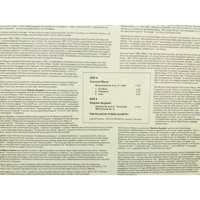 WILANOW STRING QUARTET