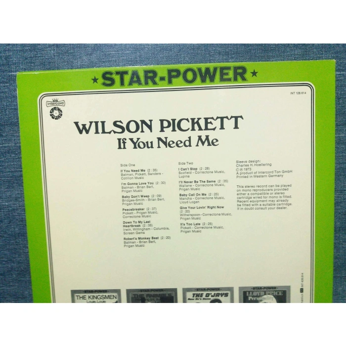 WILSON PICKETT IF YOU NEED ME