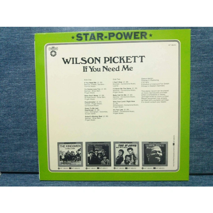 WILSON PICKETT IF YOU NEED ME