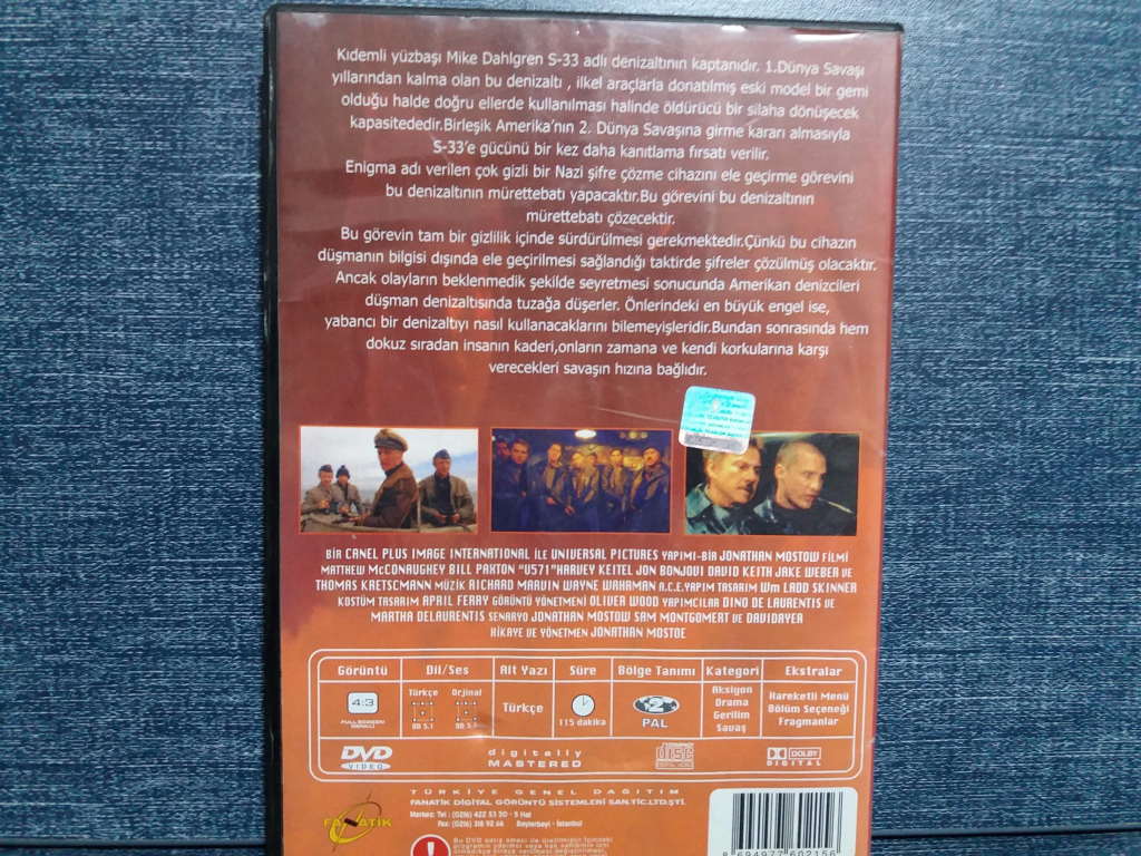 U-571 BON JOVI DVD FİLM