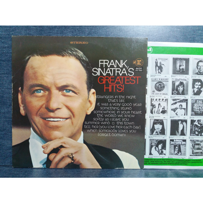 FRANK SINATRA GREATEST HITS MUSIC LP