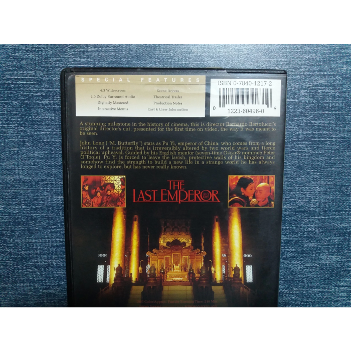 The Last Emperor Dvd Fİlm (İngİlİzce)