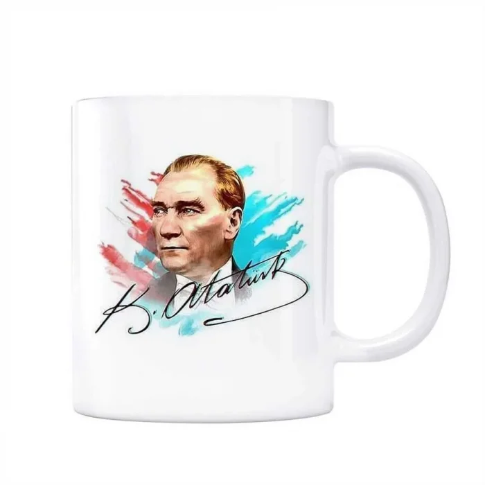 Atatürk Fotoğraflı Kupa Bardak